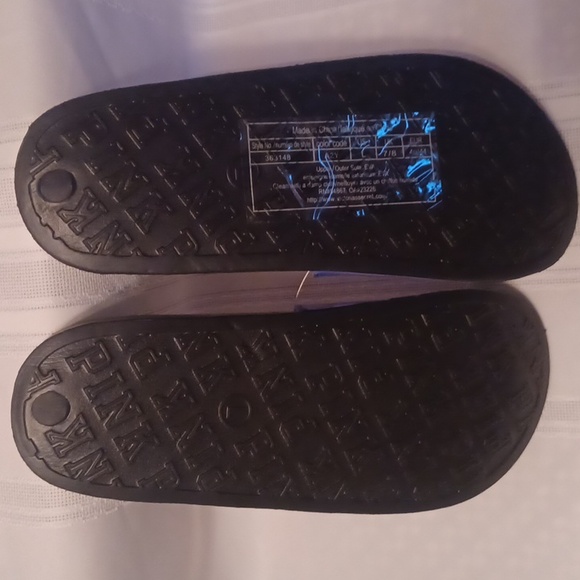 New Blue  Victoria Secret 'Good Vibes' Slide Sandals - Picture 2 of 2